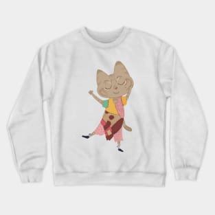 Halloween cat Crewneck Sweatshirt